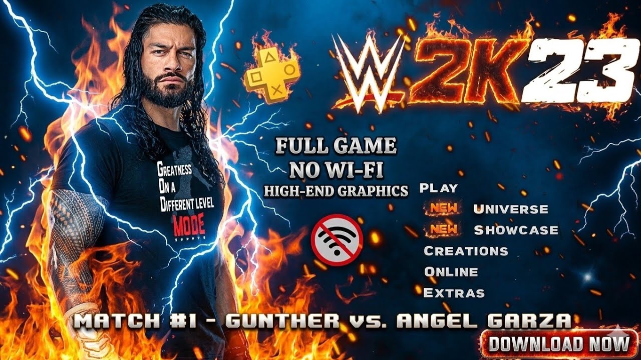 BEST WWE PPSSPP GAME!!! WWE 2K23 PPSSPP FOR LOW END DEVICE WITH HIGH GRAPHICS ULTRA REALISTIC PPSSPP