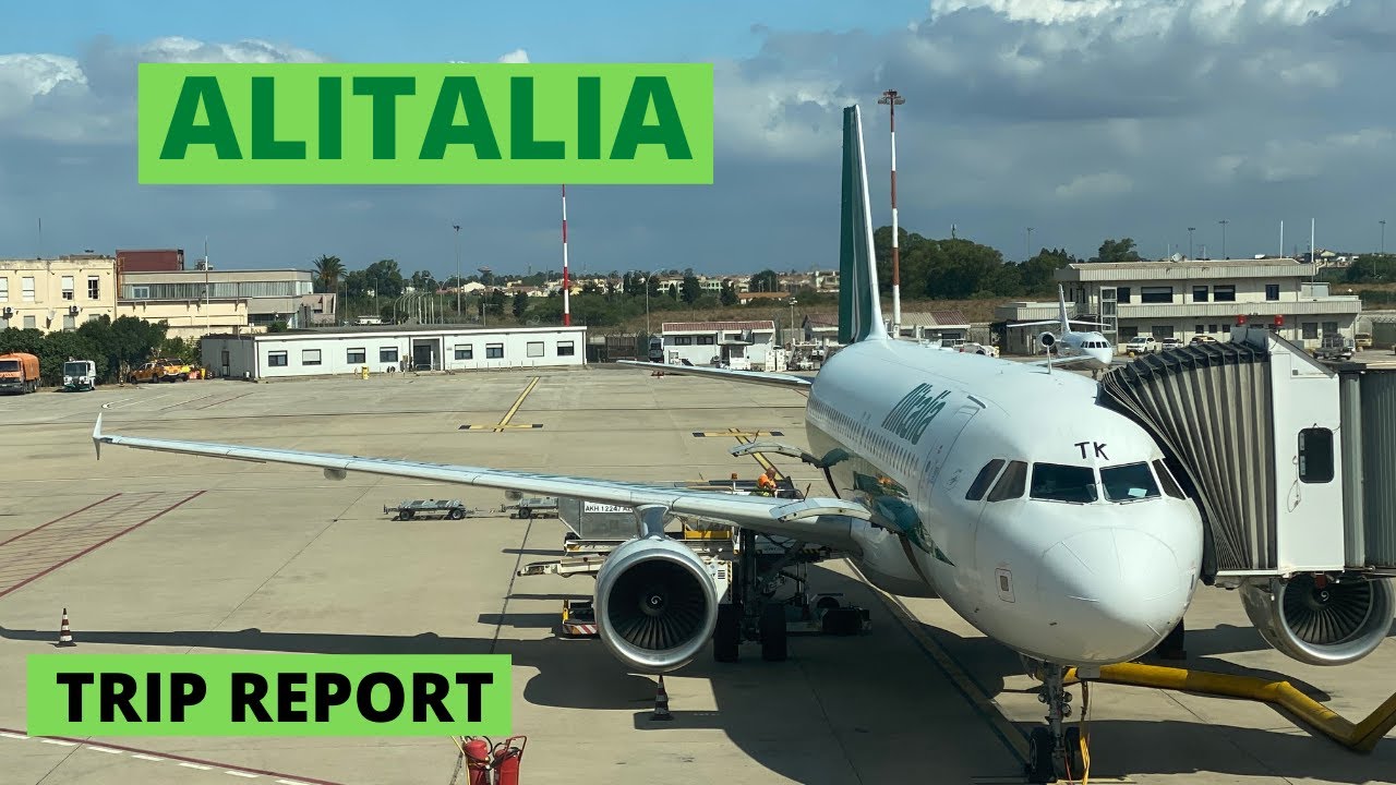 Alitalia A320 in 4k -Cagliari to Roma -Trip Report