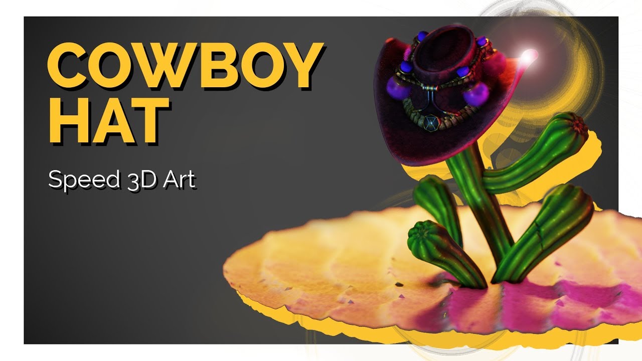 Cowboy Hat [Blender - Speed 3D Art]