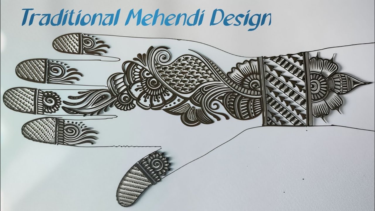 Traditional Mehendi Design #Mehndi Design #FrontHandMehndi #Mehandi Design Simple #Henna 