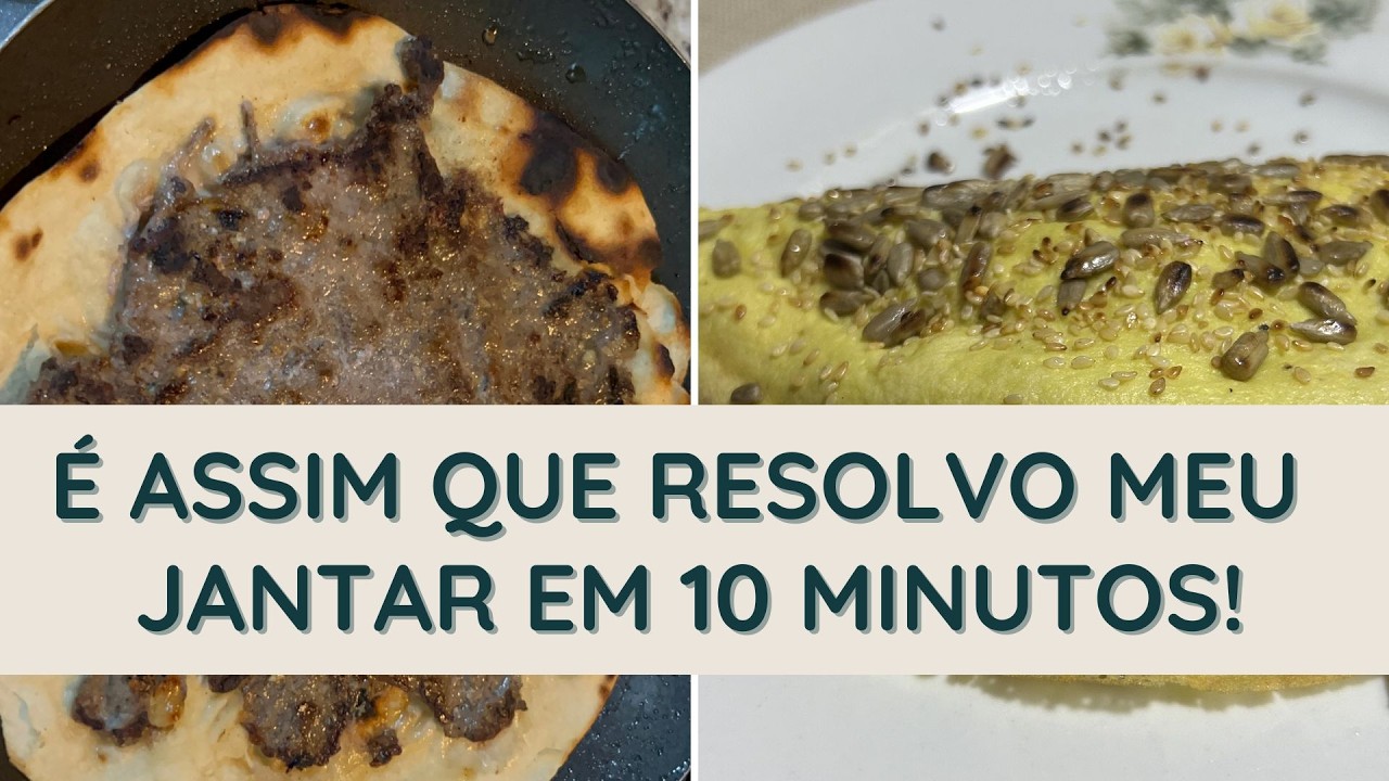 O QUE JANTAR QUANDO VOCÊ NÃO TEM ENERGIA PRA COZINHAR | Ideia de jantar rápido e prático