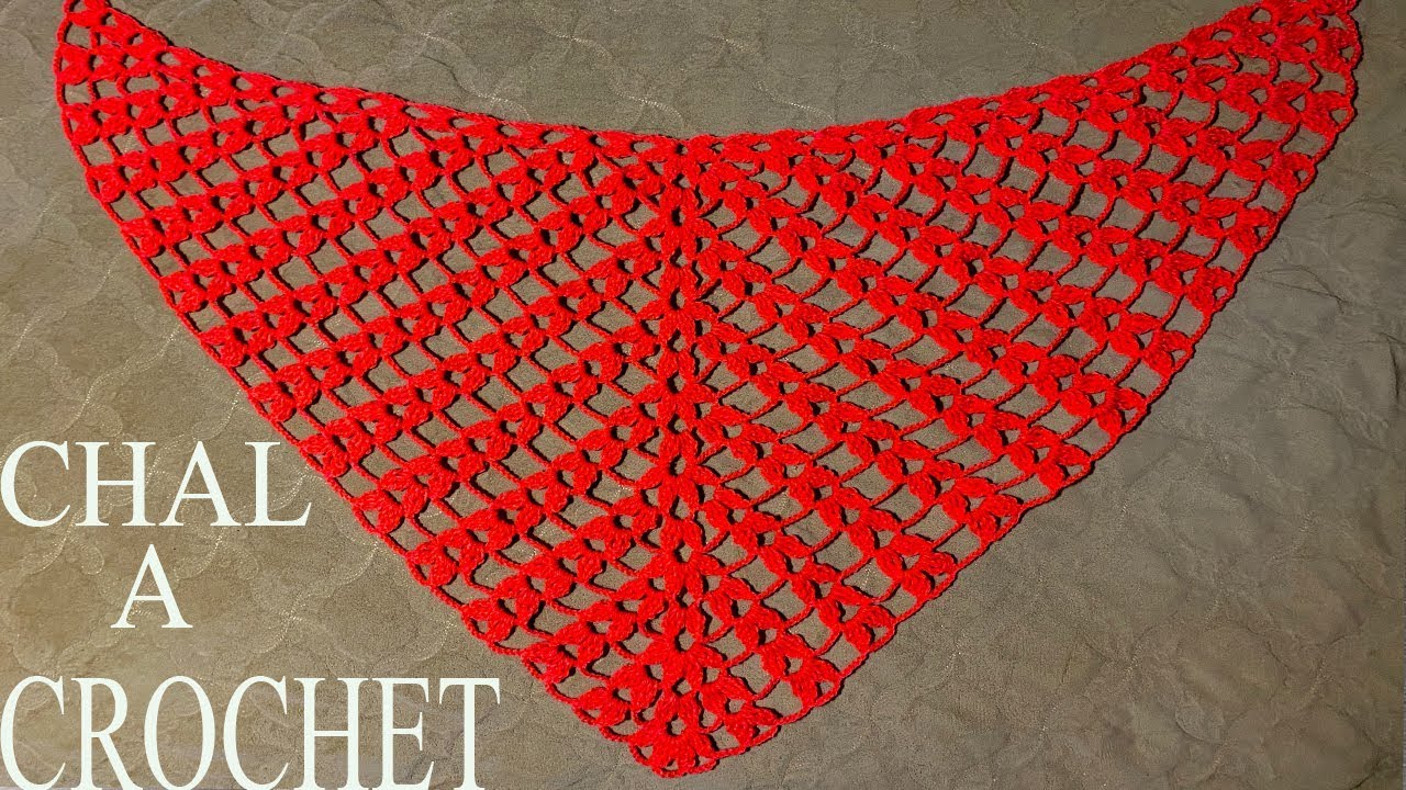 PASO A PASO PARA TEJER CHAL A CROCHET