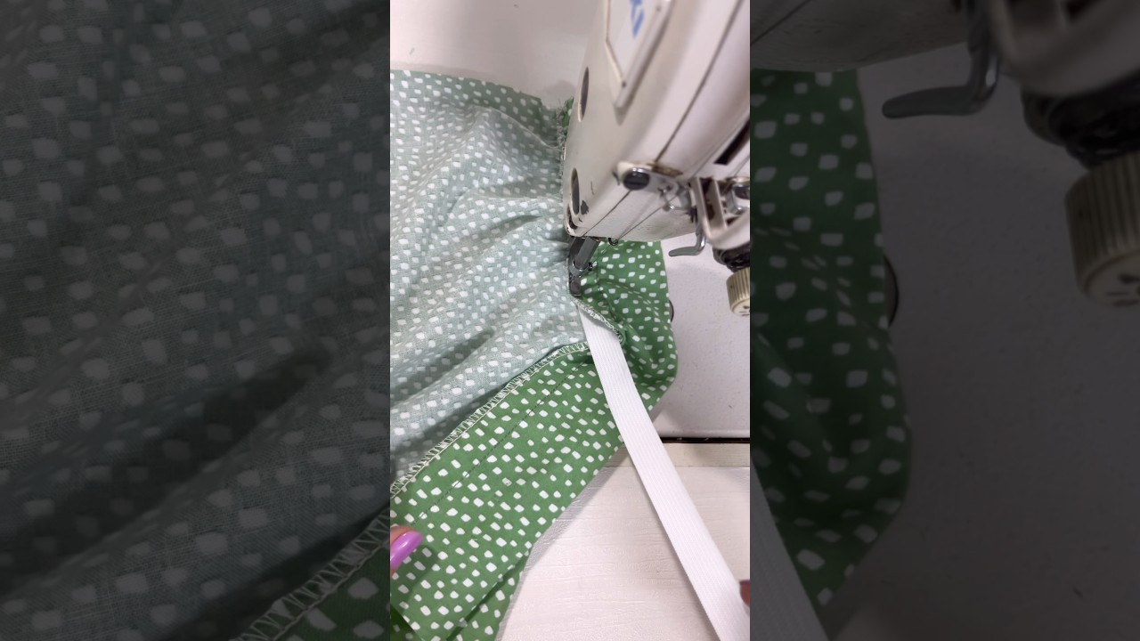 elastic band sewing technique #sewing #diy
