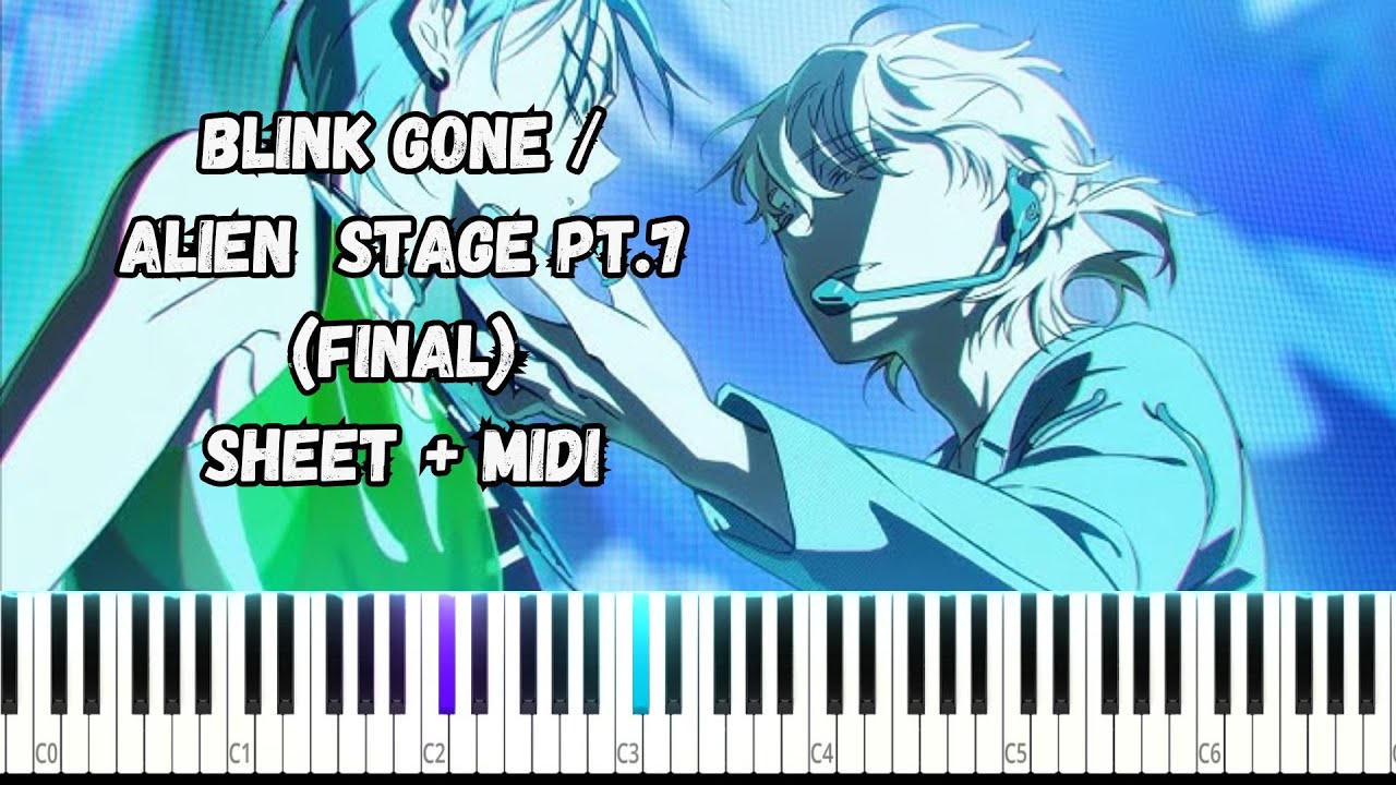 Blink Gone / Alien Stage pt.7 (FINAL) PIANO TUTORIAL SHEET + MIDI #piano
