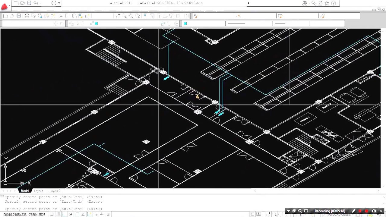 Cara Membuat Isometrik Autocad - Trik Simple Untuk Pemula