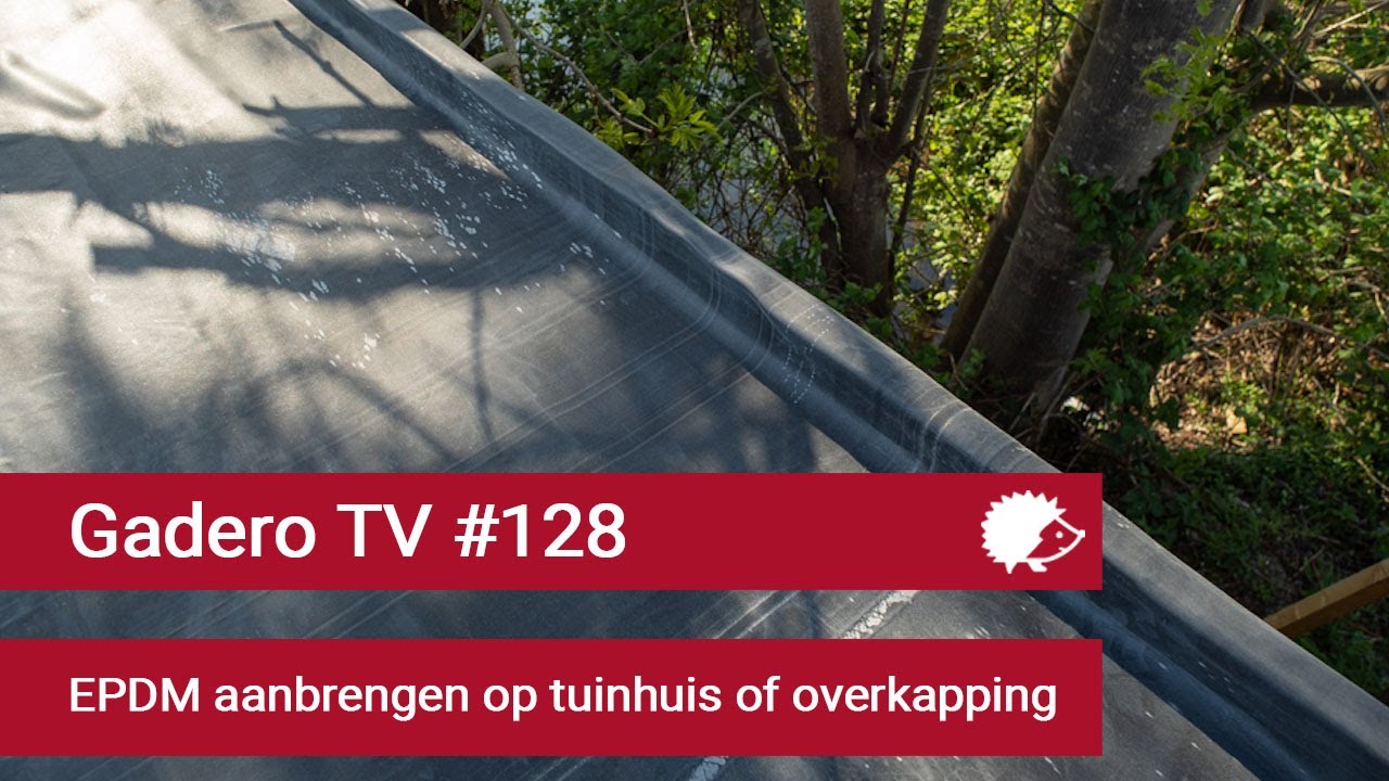 #128 EPDM aanbrengen op tuinhuis of overkapping