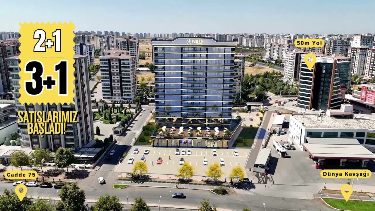 Nil Yapı g&uuml;vencesiyle y&uuml;kselen yeni iş merkezimizde 2+1 ve 3+1 ofis satışlarımız başladı!