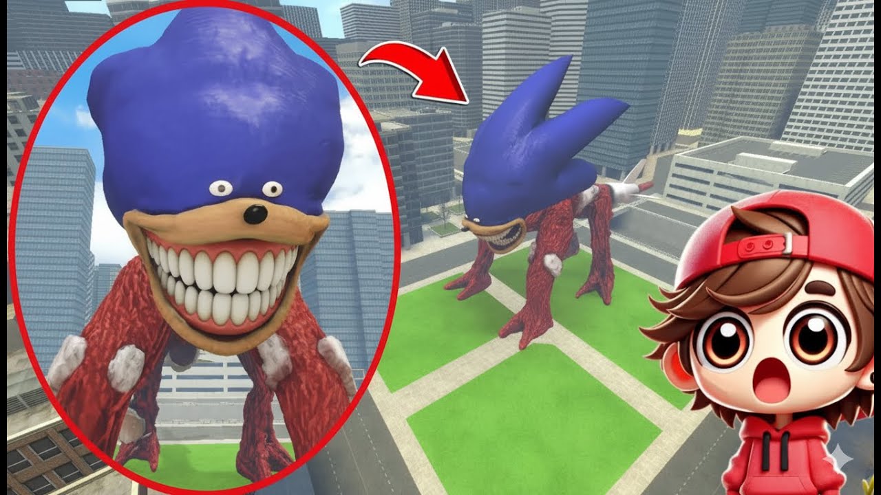 My drone CATCHES SUPER SKY SONIC GIANT SHIN TAPES in REAL LIFE in Garry's Mod