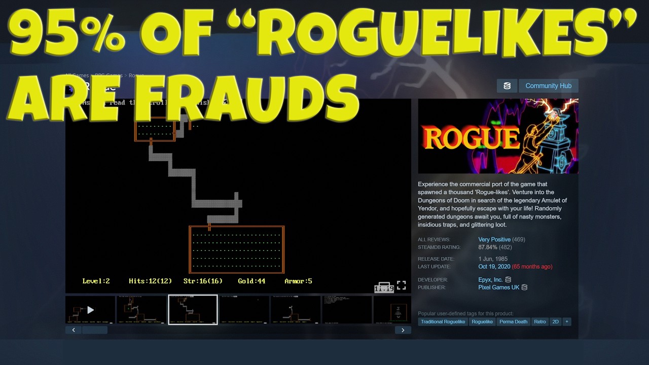 «Roguelike» — самое злоупотребляемое слово в игровой индустрии | 35-минутное объяснение термина «...