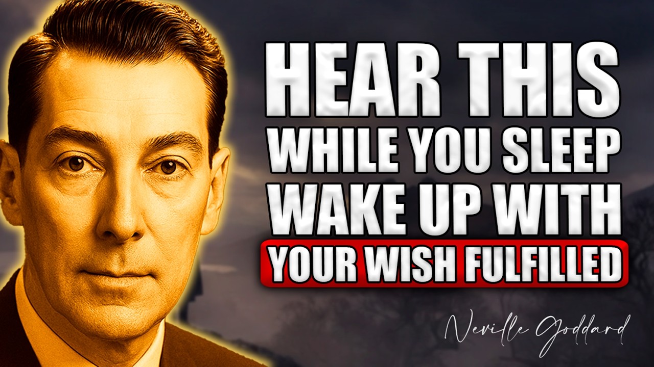 HEAR THIS While You SLEEP and Let Your SUBCONSCIOUS DO THE WORK | Neville Goddard