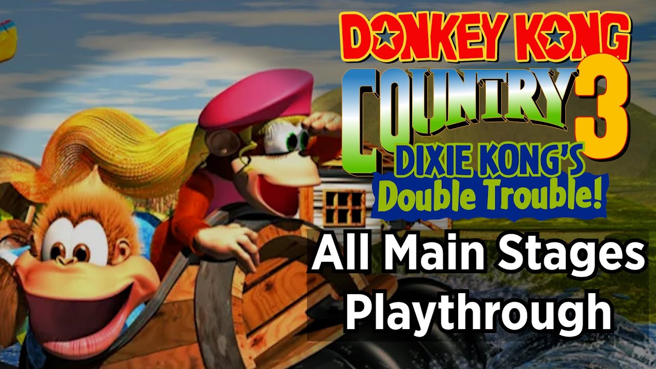 Donkey Kong Country 3 SNES - All Main Stages Playthrough
