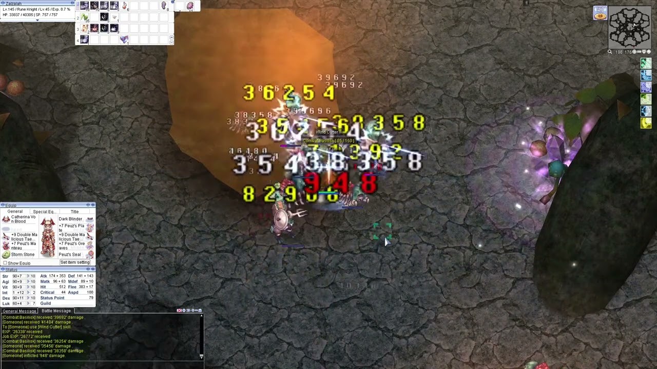 Ragnarok Online [iRO] - Rune Knight Wind Cutter Leveling - Sv Chaos