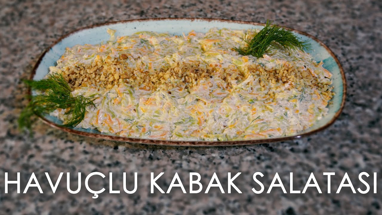 Havuçlu Kabak Salatası - Lezzetli Meze Tarifleri
