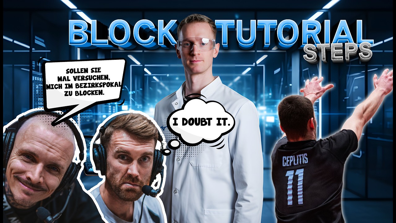 Einen richtigen SWING- oder SHUFFLEBLOCK im Volleyball machen | BLOCK TUTORIAL 🏐🔝 (Fortgeschritten)