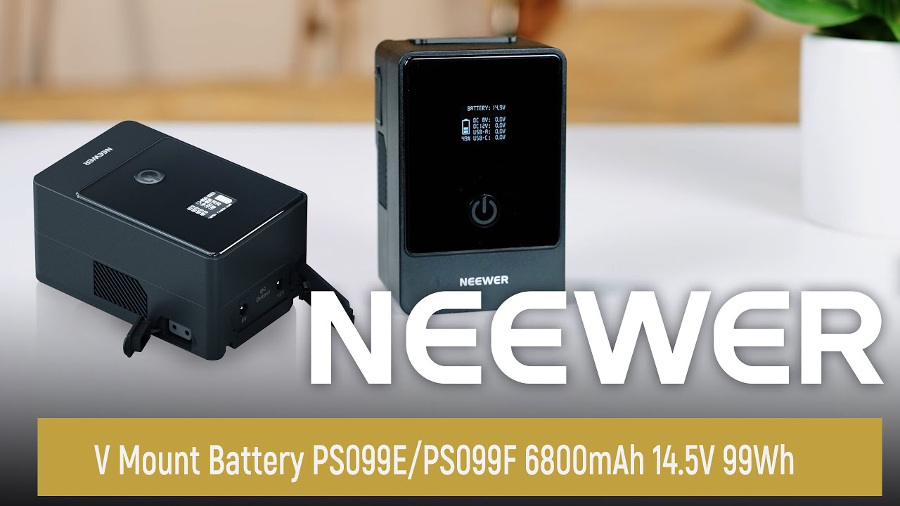 Представляем аккумулятор NEEWER V Mount PS099E/PS099F 6800 мАч 14,5 В 99 Вт·ч