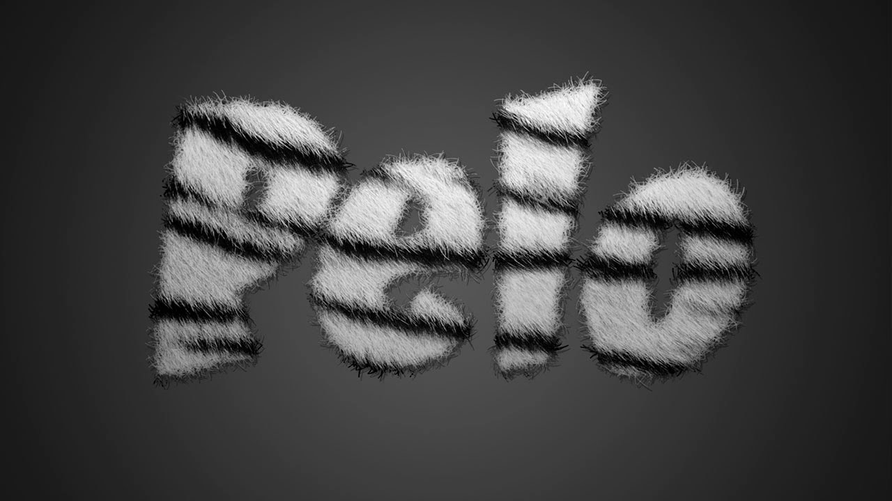 Photoshop: Como Hacer Un Texto Peludo Tutorial
