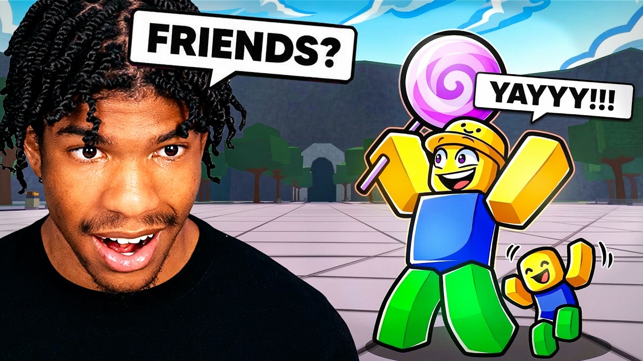I Met The NICEST KID EVER In The Strongest Battlegrounds!