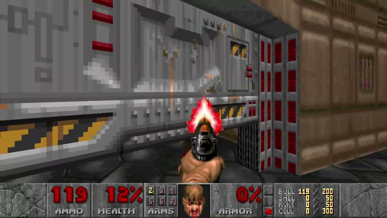 Playing a bit of DOOM on NIGHTMARE! Difficulty