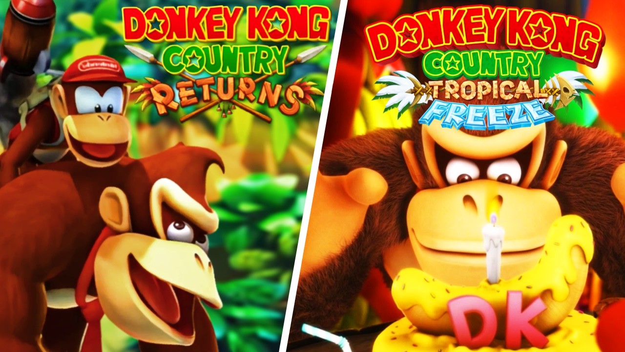 Donkey Kong Country Returns + Tropical Freeze - Full Game Series | 100% Walkthrough No Damage