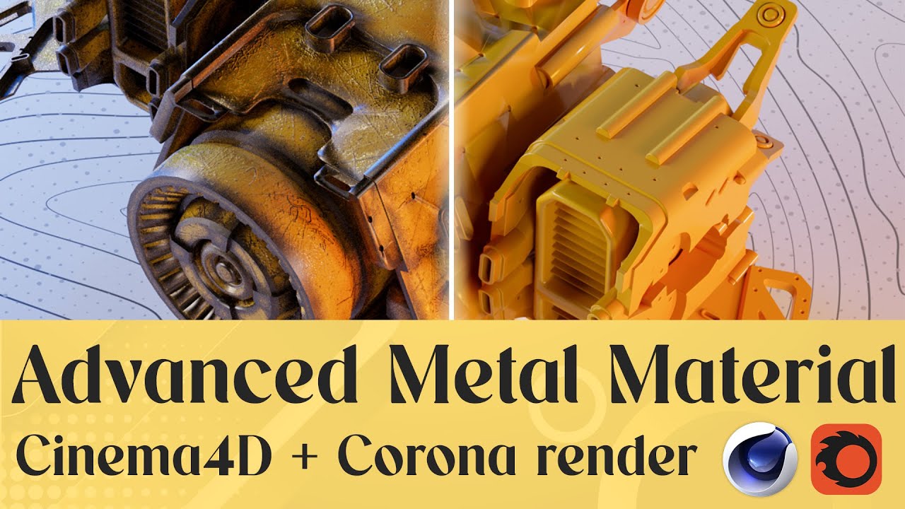 Advanced Metal Material Techniques in C4D & Corona Render