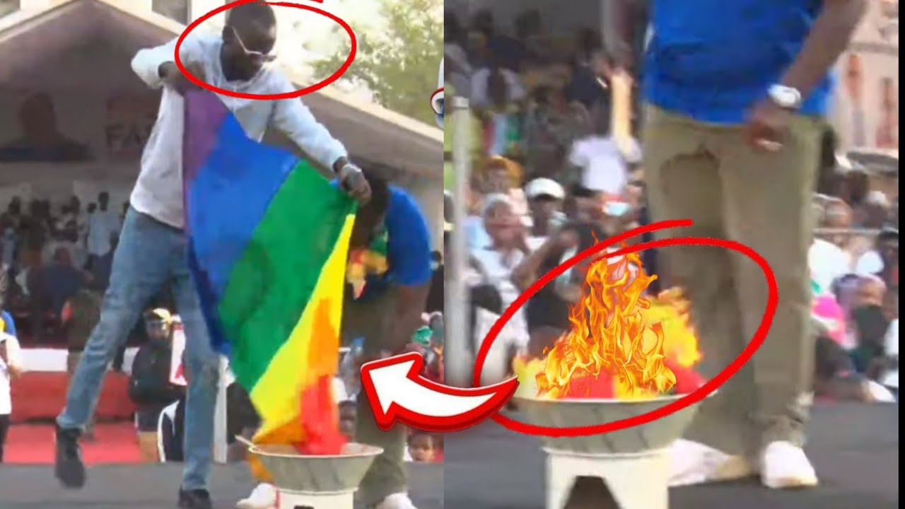 Drapeau goordjiguene brulé ..goordjiguen doufi lapi lapi..Blaise écrase Guy Marius Sagna danga..