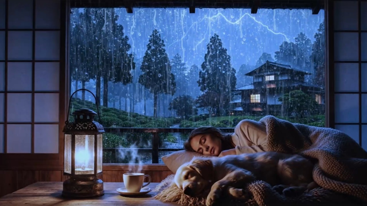 Heavy Rain Sounds 🌧️ Deep Sleep Fast | Soothing Rain for Deep Relaxation
