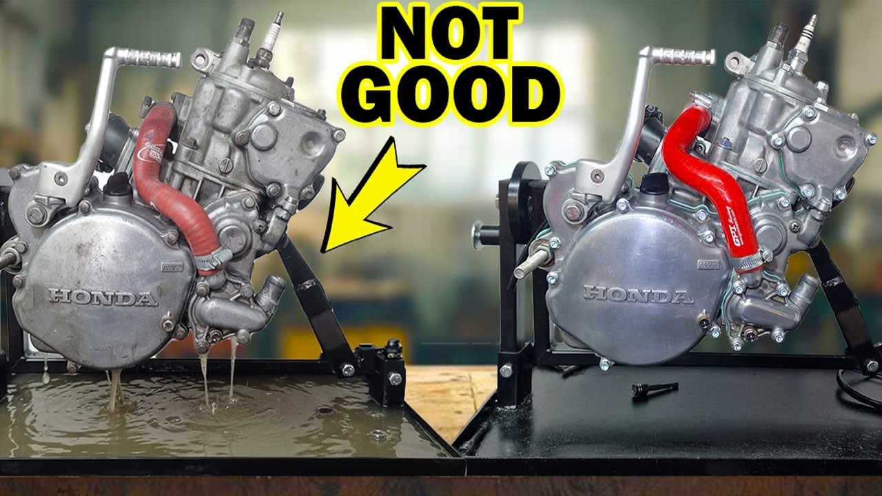 Восстановление двигателя HONDA CR 125, поврежденного водой