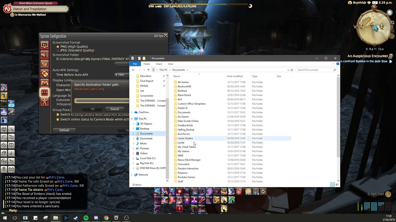 FFXIV ARR - How to fix Screenshot Failed message