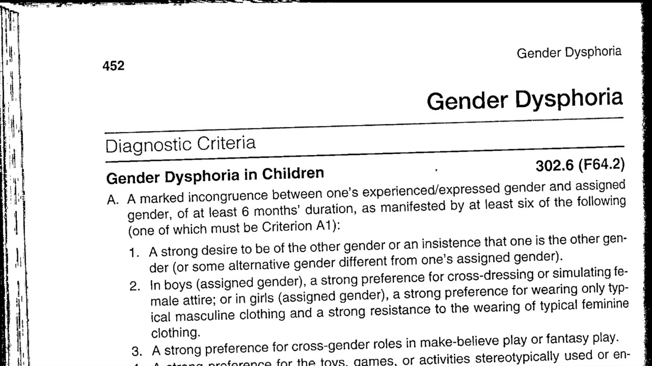 DSM 5 Gender Dysphoria | Timmie