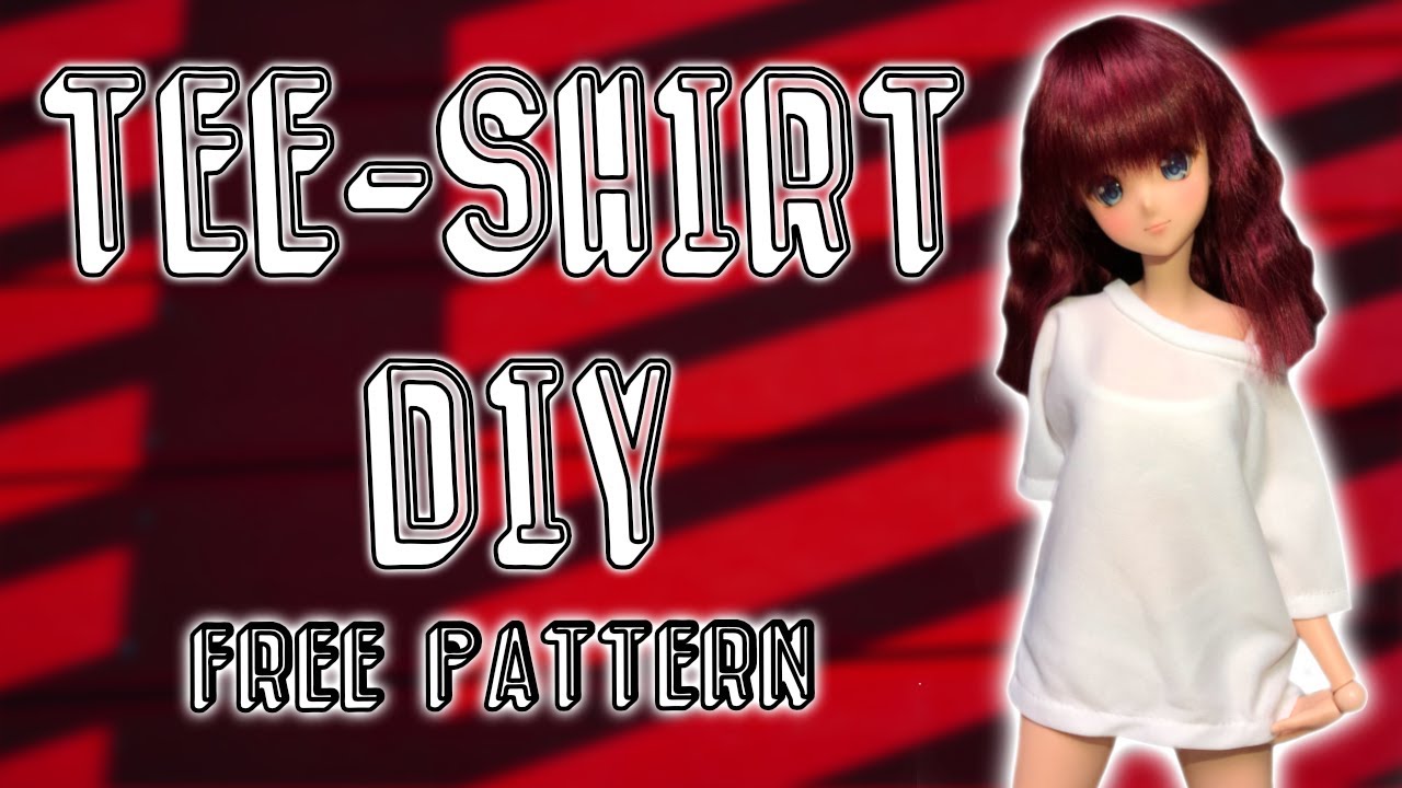 LETS SEW A BAGGY TEE for SMART DOLL // Free Pattern