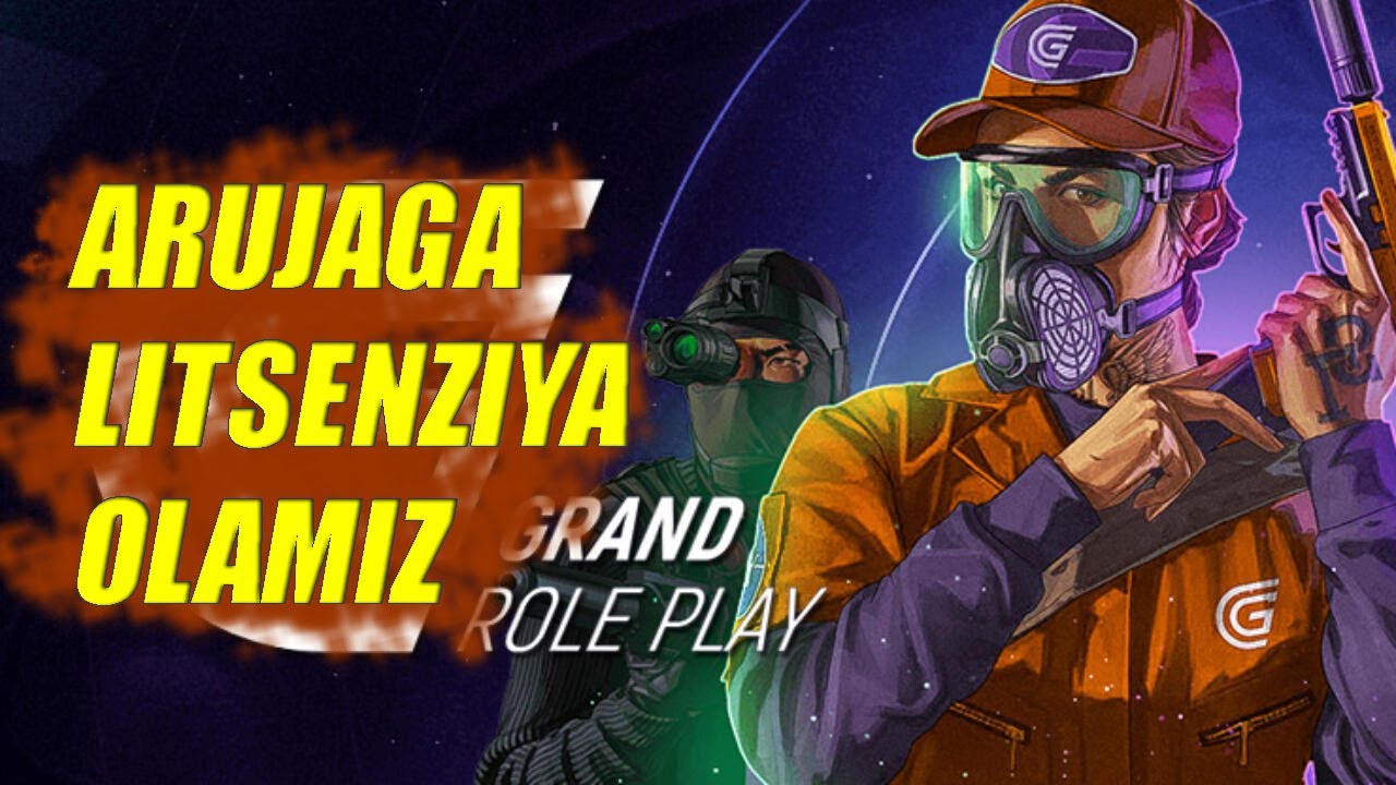 ARUJAGA LITSENZIYA OLDIM - GRAND RP MOBILE #13 - OZBEKCHA LETS PLAY