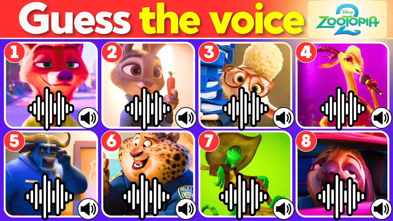Guess The Zootopia 2 Character By Voice | Can You Do It In Just a Few Seconds 🦊🎧🔥
