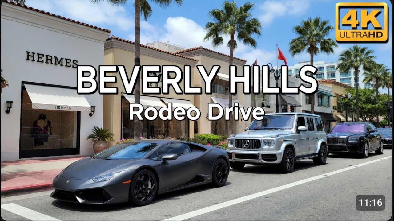 Rodeo Drive Runway - LA's Most Glamorous Women & Looks | 4K Beverly Hills