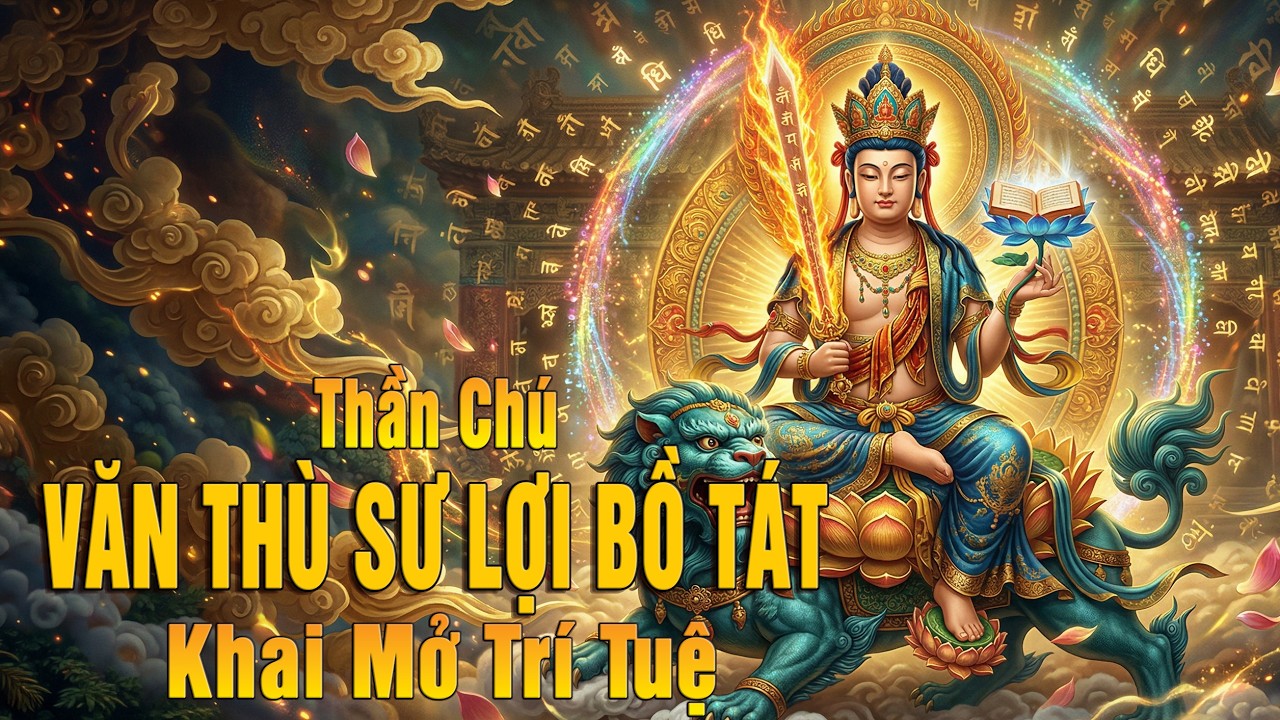 Thần Chú Văn Thù Sư Lợi Bồ Tát ️☸ Manjushri Bodhisattva Mantra | Khai Mở Trí Tuệ - Thần Chú Mật Tông