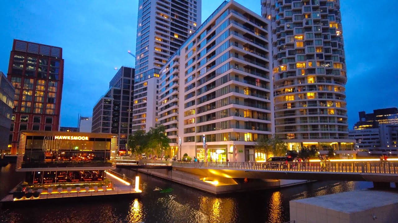 [4K] Canary Wharf London | Evening Walk