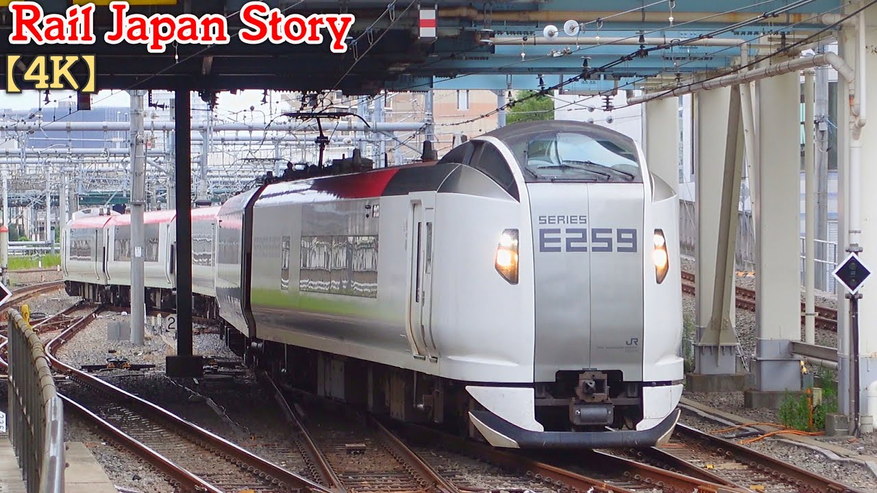 E259 series trains at Ikebukuro Station, Tokyo, Japan, September 2024