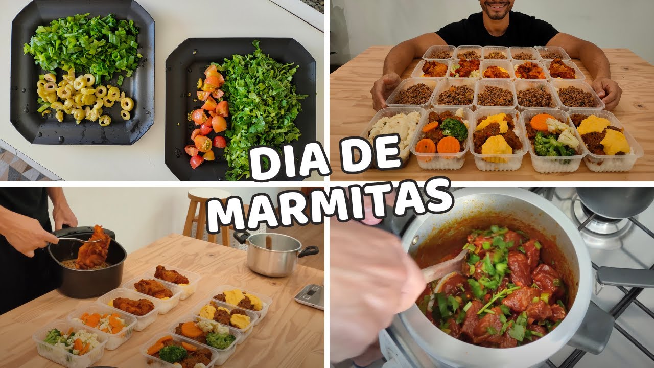 FAZENDO MARMITAS DA SEMANA: Cardápio barato e saudável