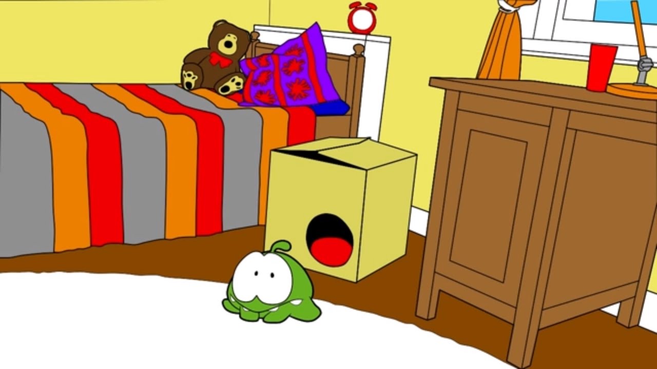 The Colouring Book! -  Strange package - Learning colours with Om Nom (Cut the Rope) strange package