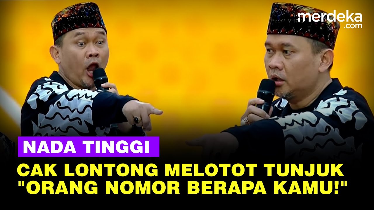 Cak Lontong Teriak Melotot Tunjuk Kerumunan Kampanye Ganjar, Singgung Massa Bayaran