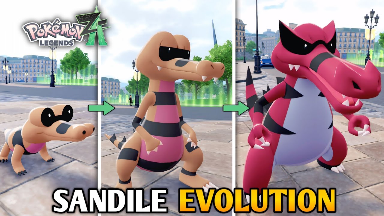 How To Evolve Sandile Into Krokorok And Krookodile In Pokemon Legends ZA