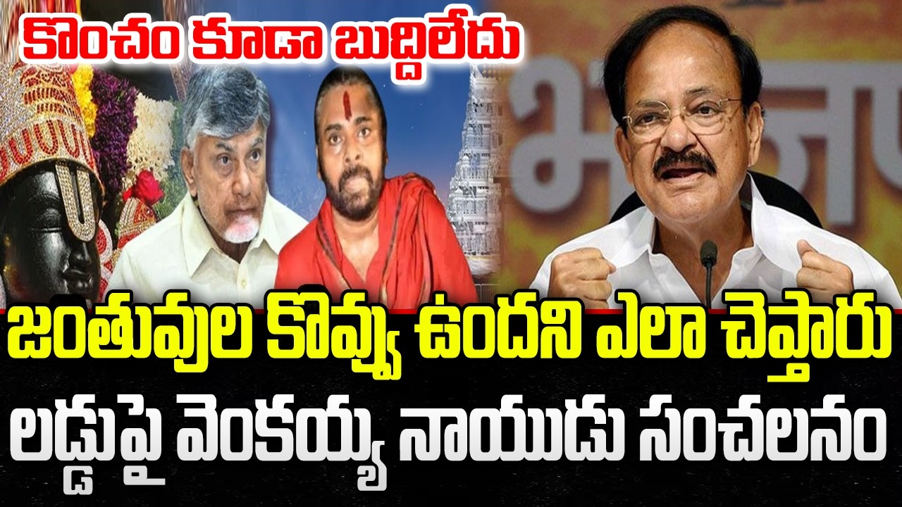 Venkaiah Naidu Sensational Comments on Tirumala Laddu Issue | CM Chandrababu | YT18 News