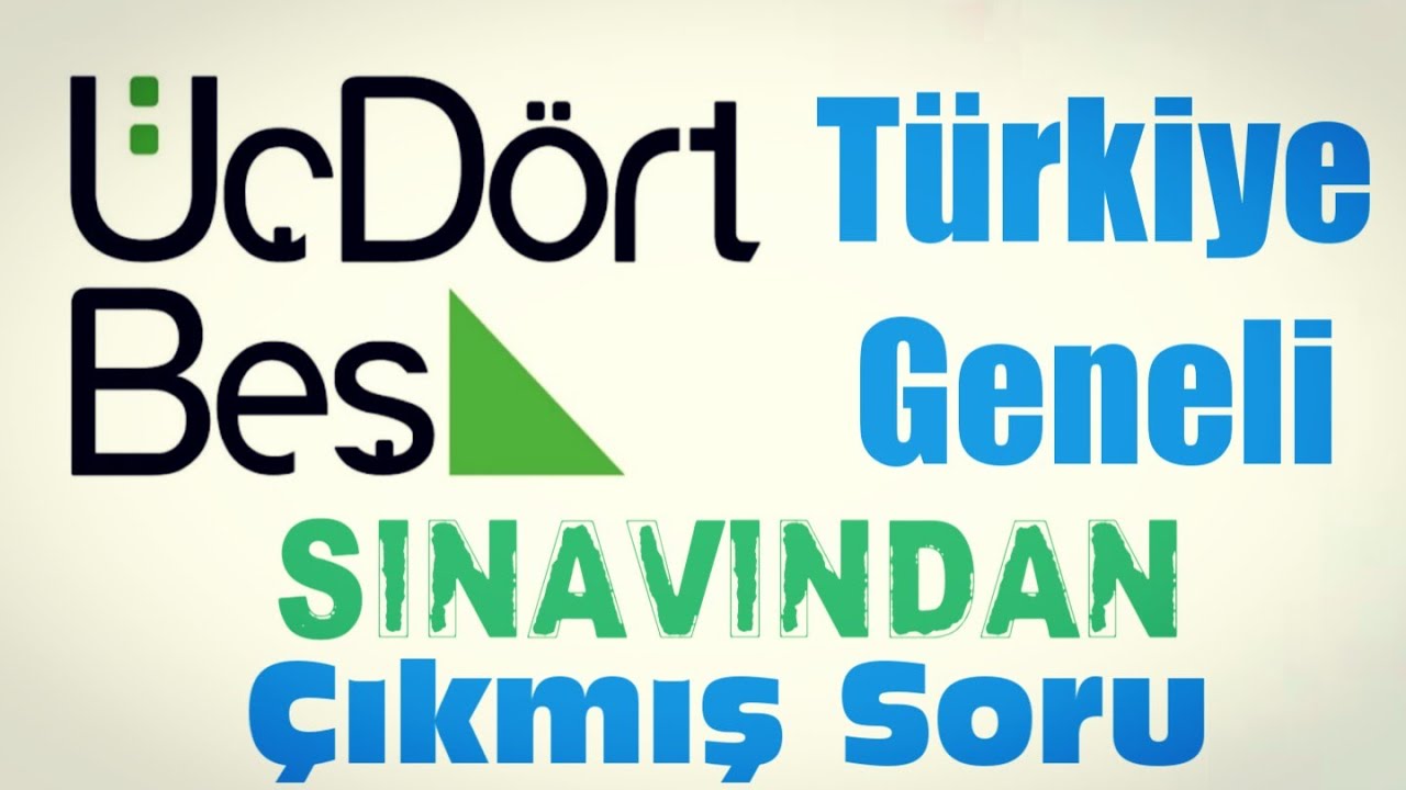345 Türkiye Genelinden | Mini Anlatımla | Çıkmış Soru :)