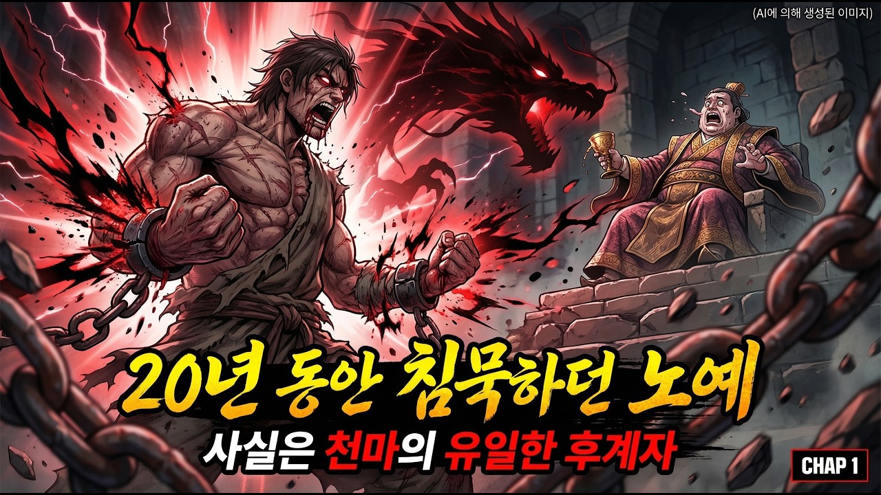 20년 동안 말 못 하는 노예… 사실은 천마의 유일한 후계자였다!#천마#천마후계자#무협#무림#중국애니