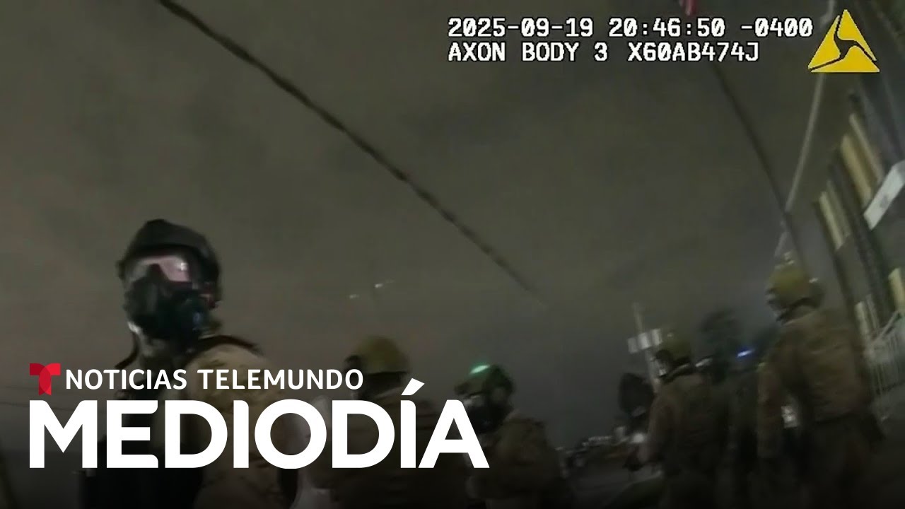 Vea ca&oacute;ticas redadas del operativo 'Midway Blitz' en c&aacute;maras de los agentes | Noticias Telemundo