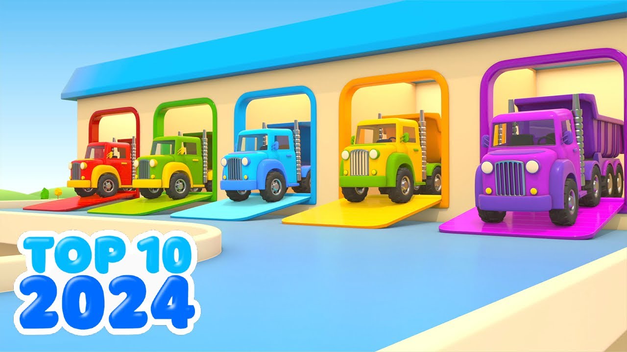 أفضل 10 حلقات من سيارات مساعدة | حلقات كاملة من كارتون السيارات - سيارات وشاحنات للأطفال