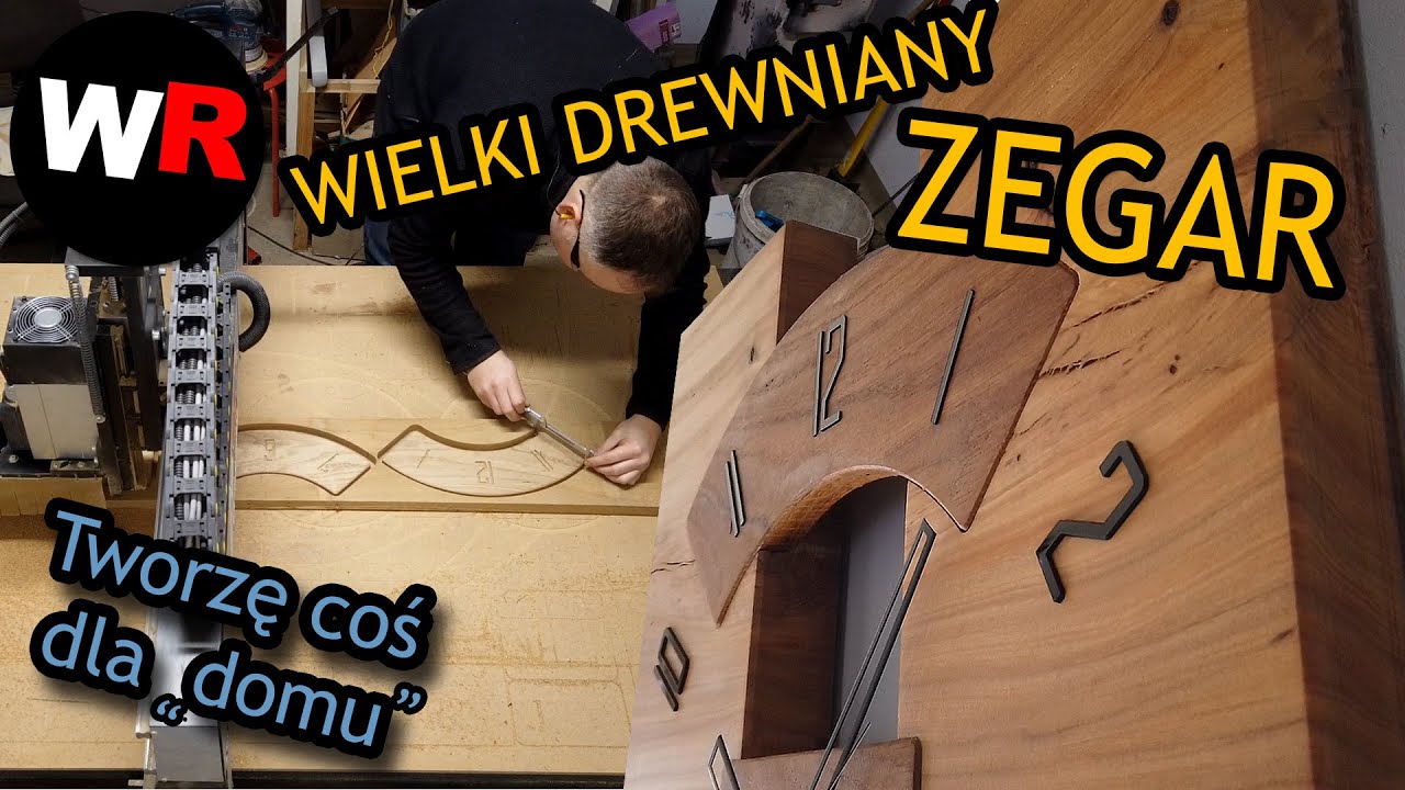 Jak Zrobić Wielki Drewniany Zegar ?  Gruby i Ciężki Zegar Ścienny Vlog #72
