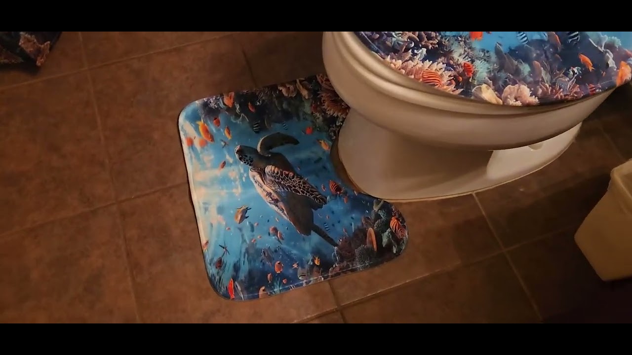 Sea Turtle Bathroom Set Review | Ocean Theme Shower D&eacute;cor