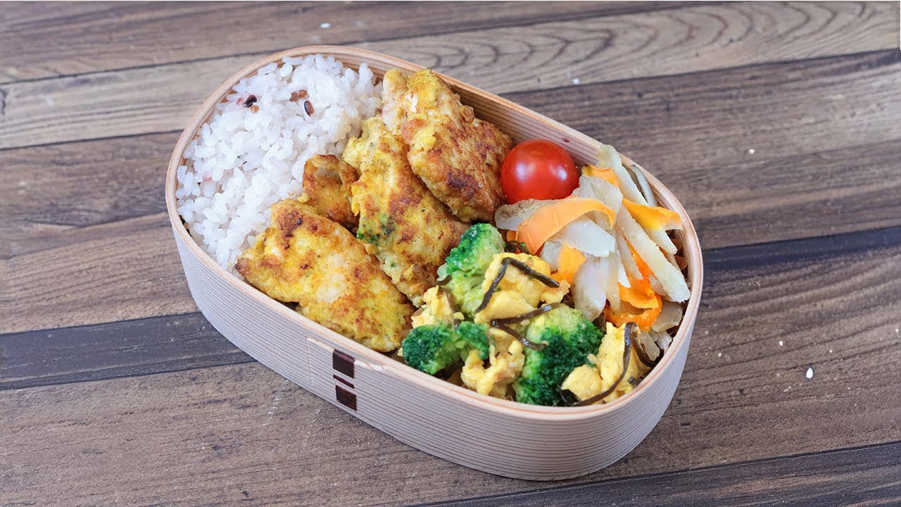 【10分弁当】チキンピカタ弁当〜包丁もまな板もいらない！(538)