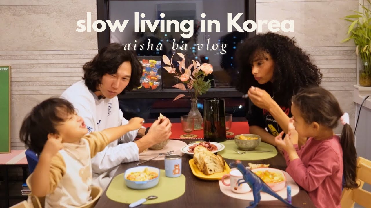 Slow Living in Korea | 3 Days of Sourdough Baking, Korean/Italian Cooking & Family Life