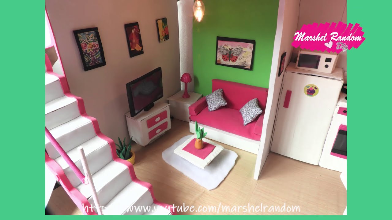 COMO HACER UN JUEGO DE SALA EN MINIATURA / Maquetas creativas